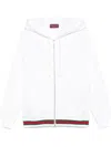 Gucci Sweatshirt With Web In White
