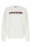Gucci Cotton Crew Neck Sweatshirt In White