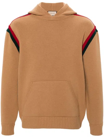 Gucci Sweatshirts Beige In Brown