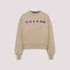 Gucci Caramel-coloured Sweatshirt With Printed Logo