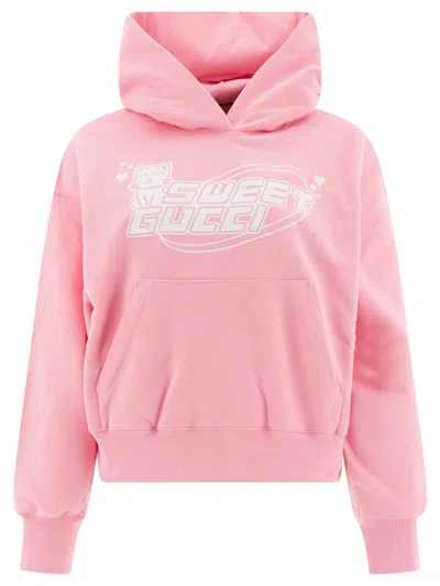 Gucci Sweatshirts In Pink