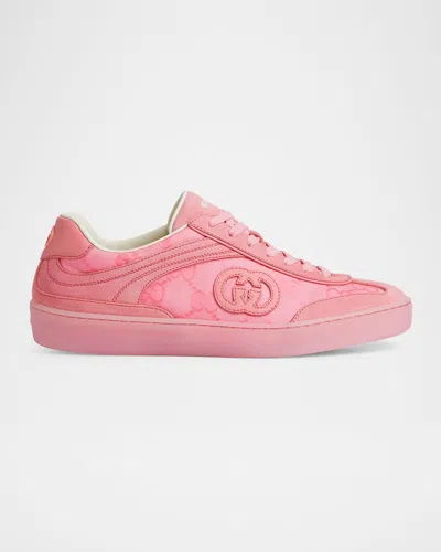 Gucci Sweet Suede G74 Sneakers In Pink
