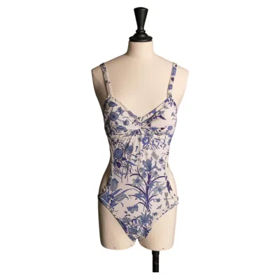 Pre-owned Gucci Swimsuit And Cap Set By Frida Giannini Cruise 2007 In Beige