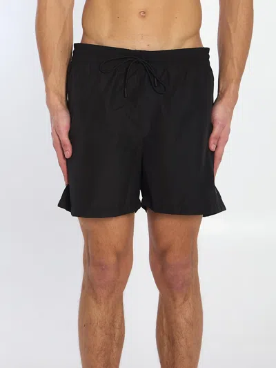 Gucci Swimsuit In Technical Poplin In Black