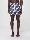 Gucci Printed Swim Shorts In Brown