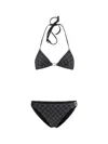 Gucci Gg Pattern Halter Neck Triangle Top Swimsuit