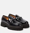 Gucci Horsebit Leather Loafers In Black