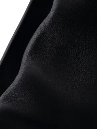 Pre-owned Gucci Sylvie Leather Maxi Clutch Bag In Black