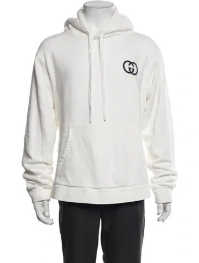 Pre-owned Gucci Sylvie Web Accent Crew Neck Hoodie In Black
