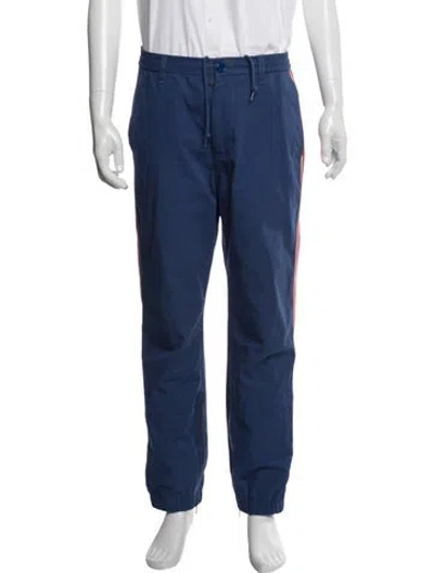 Pre-owned Gucci Sylvie Web Accent Pants In Blue