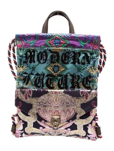 Pre-owned Gucci Sylvie Web Backpack