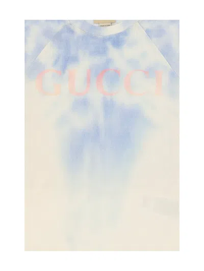 Gucci T-shirt In Blue