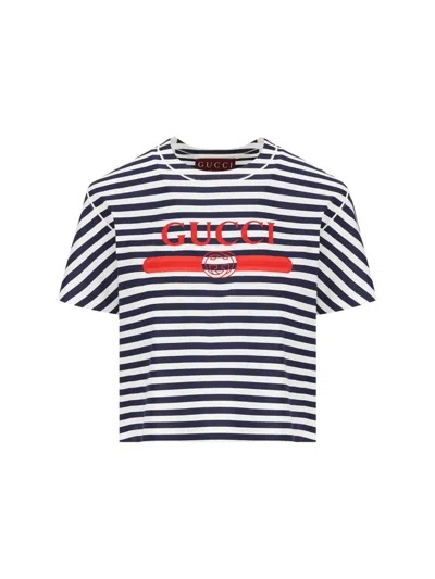 Gucci T-shirt And Polo In White/mc