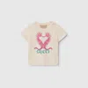 GUCCI COTTON T-SHIRT WITH SEAHORSES