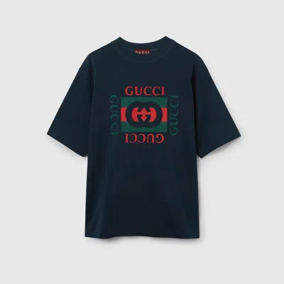 GUCCI GUCCI PRINTED COTTON JERSEY T-SHIRT