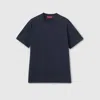 Gucci Cotton Jersey T-shirt With Embroidery In Blue