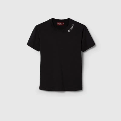 Gucci Light Cotton Jersey T-shirt In Black