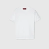 Gucci Cotton Jersey Top Crew Neck Short Sleeves In White