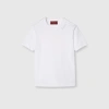 Gucci Rhinestoned-logo Cotton T-shirt In White