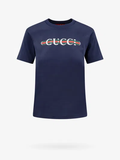 Gucci T-shirt In Blue