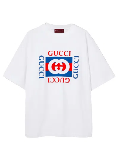 Gucci Interlocking G Cotton Jersey T-shirt In White