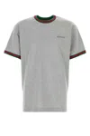 Gucci Cotton Jersey T-shirt With Embroidery In Gray