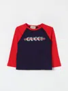 GUCCI T-SHIRT GUCCI KIDS COLOR BLUE,F92375009