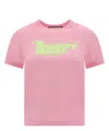 Gucci Pink Logo-print Cotton T-shirt In Pink