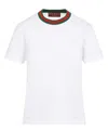 Gucci New 70s Printed Cotton Jersey T-shirt In White