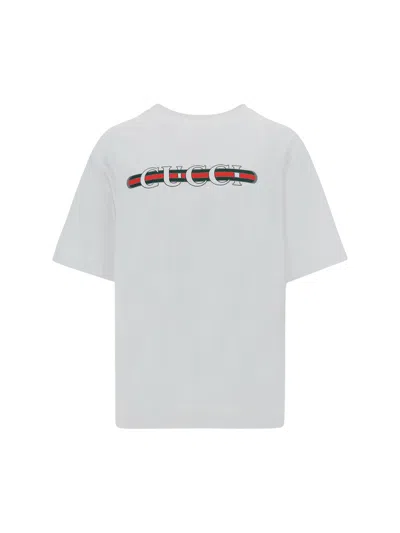 Gucci Men Cotton Jersey T-shirt With Print In White