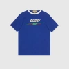 Gucci T-shirt With  Print In Blue