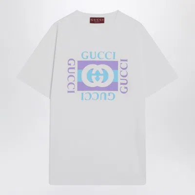 Gucci T-shirt With Logo Print In White