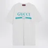 Gucci Logo Short Sleeve Crew Neck T-shirt In White