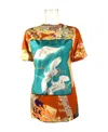 Gucci T-shirt With Round Neck And Short Sleeves In Multicolor