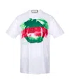 Gucci Print With Round Neck And Short Sleeves Unisex White In White