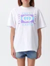 Gucci Women Logo Cotton T-shirt In White