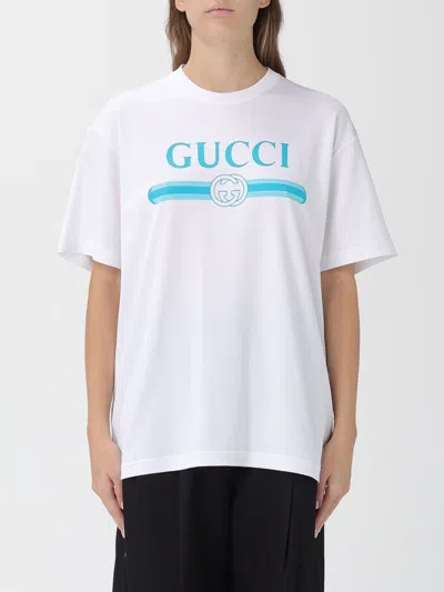 GUCCI GUCCI T-SHIRT WOMAN WHITE