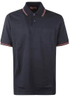 Gucci Knitted Wool Polo Shirt With Web Pattern In Black