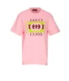 Gucci Logo-printed Short-sleeved T-shirt In Pink