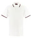 Gucci Web Stripe Cotton-blend Pique Polo Shirt In White