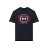 Gucci Men Printed Cotton Jersey T-shirt In Blue