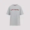 Gucci Women Grey Printed Cotton Jersey T-shirt