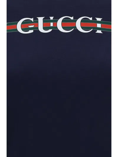 Gucci T-shirts In Navy/mc