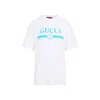 Gucci Logo Short Sleeve Crew Neck T-shirt In White