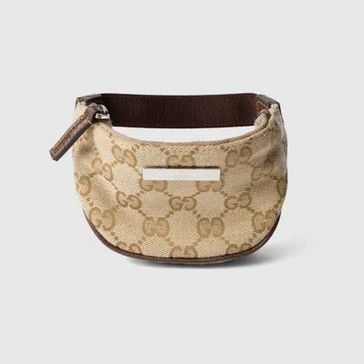 Gucci Tag Mini Coin Purse In Beige