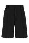 Gucci Tailored Mid-thigh Shorts With Finish In Black