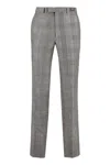 GUCCI TAILORED GREY CHECKERED TROUSERS FOR MEN