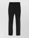 Gucci Tailored Jacquard Trousers With Front Crease And Cuffed Hem In Black