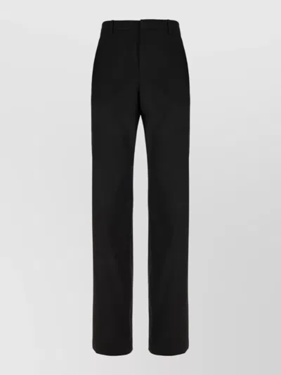 Gucci Tailored Polyester Blend Pants Belt Loops In Black
