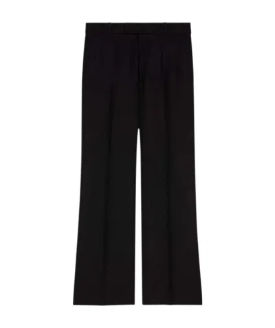Gucci Tailored Straight-leg Trousers In Black